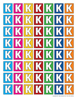 Lettres K miniatures