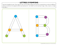 Lettres à pompons-1