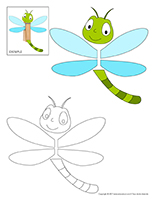 Libellule sur épingle à linge Libellule sur épingle à linge
