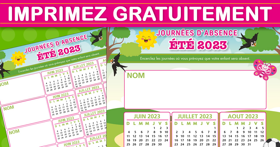 Liste des absences-Été 2023