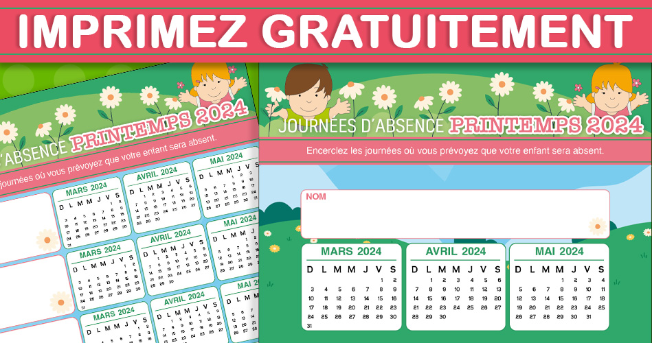 Listes des absences-Printemps 2024