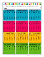 Liste des absences-2021