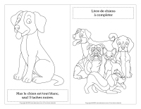 Coloriage Chiot De 18 Mois Sur Son Lit Dessin Chien à imprimer