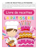 Livre de recettes-Pâtisserie