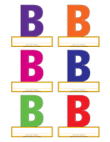 Macarons-Lettre B Macarons-Lettre B