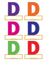Macarons-Lettre D Macarons-Lettre D