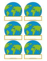 Macarons d'identification-Jour de la Terre