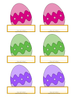 Macarons d'identification-Pâques