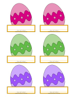 Macarons d'identification-Pâques