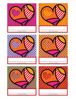Macarons d'identification-Saint-Valentin 2019