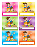 Macarons d'identification interactifs-Fête des Pères