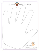Main de géant main d’enfant