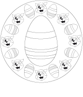 Mandalas - Pâques - Poni Mandalas - Pâques - Poni