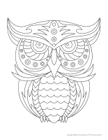 Mandalas-Hiboux