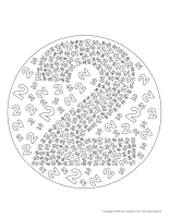 Mandalas-Le chiffre 2 Mandalas-Le chiffre 2