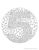 Mandalas-Le chiffre 5 Mandalas-Le chiffre 5