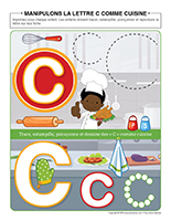 Manipulons la lettre-C comme Cuisine