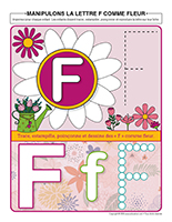 Manipulons la lettre-F comme fleur