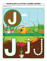 Manipulons la lettre-J comme jardins