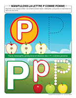 Manipulons la lettre-P comme Pomme