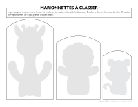 Marionnettes à classer