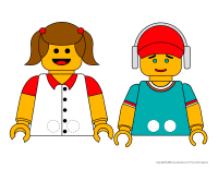 Marionnettes à doigts-Blocs Lego