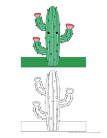 Marionnettes a doigts-Cactus