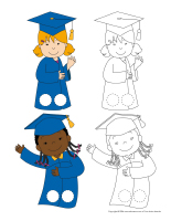 Marionnettes a doigts-Graduation avec Poni