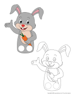 Marionnettes a doigts-Lapins et oeufs