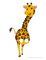 Marionnettes à doigts-Les girafes