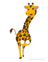 Marionnettes à doigts-Les girafes