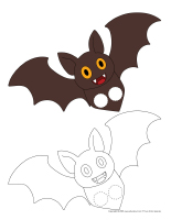 Marionnettes a doigts-Ma petite chauvesouris-2
