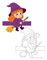 Marionnettes a doigts-Ma petite sorciere-1