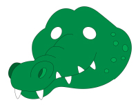 Masque de crocodile