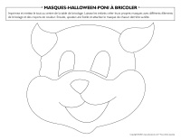 Masques-Halloween-Pon à bricoler