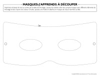 Masques-J’apprends à découper