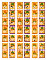 Mémos et timbres-Lutins de l'Halloween-2