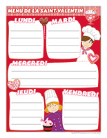 Menu de la Saint-Valentin Interactif 2023