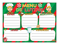 Menu de lutins-interactif 2023