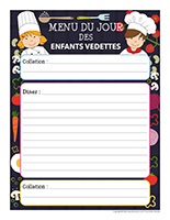 Menu interactif-Enfants vedettes