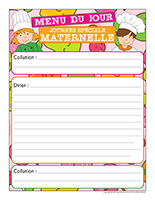 Menu-journée spéciale-maternelle