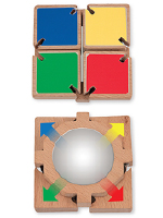 Miroir avec volets de couleur-1 Miroir avec volets de couleur-1