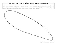 Modèle pétale-géant-Marguerites