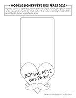Modèle signet-Fête des Pères 2022
