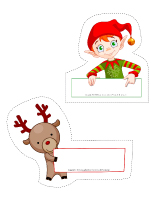 Modèles-marque-places de Noël Modèles-marque-places de Noël