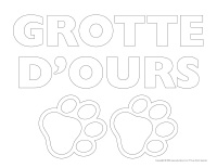 Modèles pour grotte d’ours