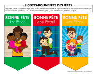 Modèles signets-Fête des Pères 2021
