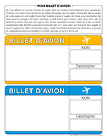 Mon billet d’avion