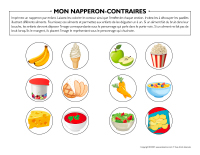 Mon napperon-Contraires