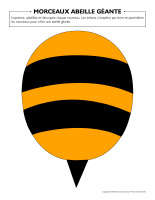 Morceaux abeille géante